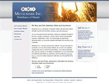 Tablet Screenshot of metalmarkcorp.com